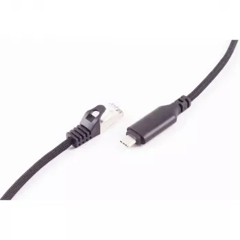 SHIVERPEAKS USB-C į RJ45 Gigabit Ethernet adapterio kabelis, aliuminis, juodas, 1 m (BS14-51025)