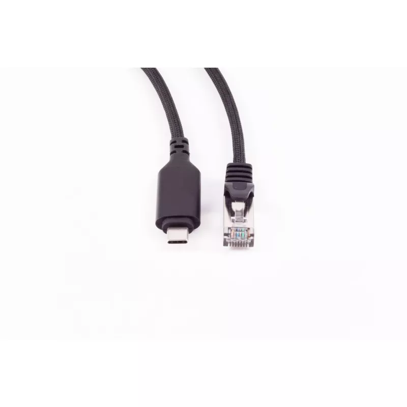 SHIVERPEAKS USB-C į RJ45 Gigabit Ethernet adapterio kabelis, aliuminis, juodas, 1 m (BS14-51025)