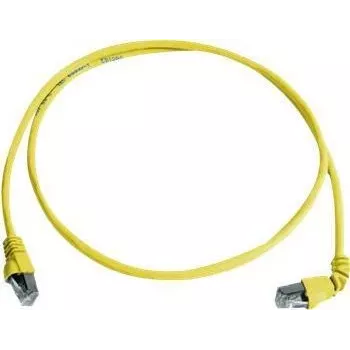 Telegärtner 100008019 CAT 6a S/FTP komutacinis kabelis, RJ45, 1 m, geltonas, LSZH, atsparus liepsnai