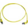Telegärtner 100008019 CAT 6a S/FTP komutacinis kabelis, RJ45, 1 m, geltonas, LSZH, atsparus liepsnai