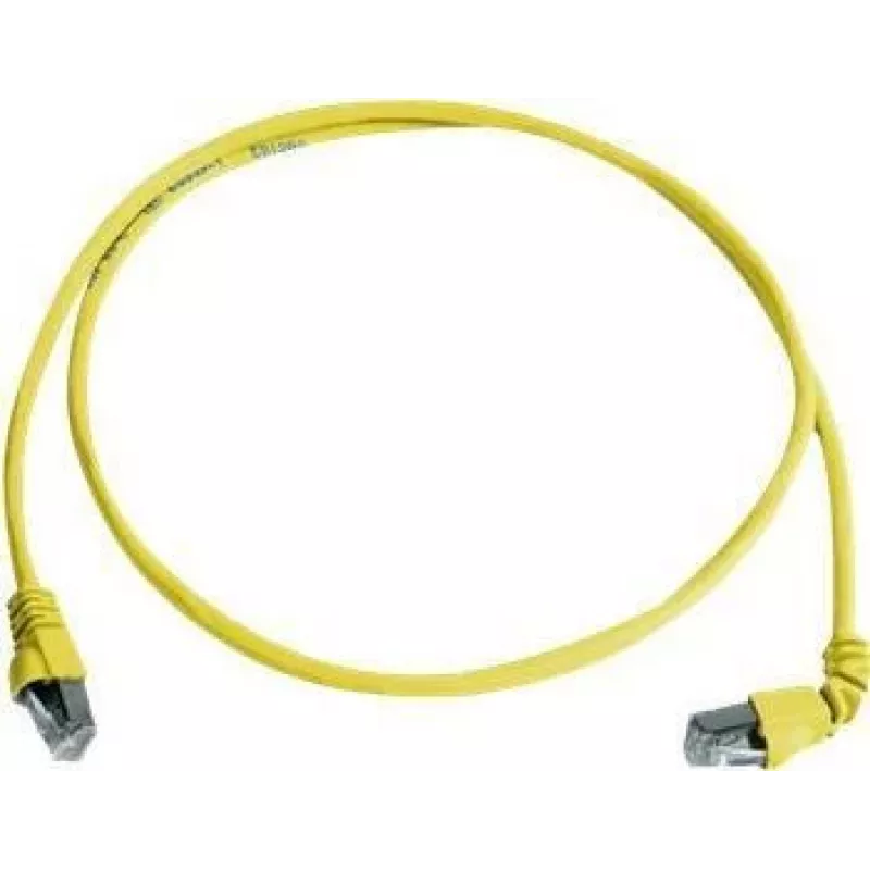 Telegärtner 100008019 CAT 6a S/FTP komutacinis kabelis, RJ45, 1 m, geltonas, LSZH, atsparus liepsnai