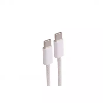 SHIVERPEAKS USB-C įkrovimo kabelis, USB 2.0, 60W, baltas, pintas tekstilinis, 0,5 m (BS14-21016)