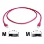 TELEGÄRTNER RJ45 Crossover tinklo komutacinis kabelis CAT 6A S/FTP 0,5m raudonas, be halogenų, atsparus liepsnai L00000A0118