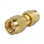 TELEGÄRTNER SMA male to SMA male koaksialinis adapteris, 50 omų, DC-18 GHz, paauksuotas žalvaris