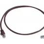 Telegärtner 100008014 RJ45 komutacinis kabelis, CAT 6a S/FTP, 0,5 m, raudonas, LSZH, atsparus liepsnai, su apsauginiu lankstymo antgaliu