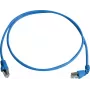 Telegärtner Cat 6A S/FTP komutacinis kabelis, PiMF, mėlynas, 2,0 m, vienas galas kampu L00001A0159