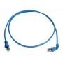 Telegärtner S/FTP Cat 6A komutacinis kabelis, PiMF, 3,0 m, mėlynas, vienas kampuotas RJ45, LSZH L00002A0177