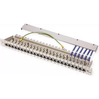 TELEGÄRTNER MPP16-HS 16 prievadų modulinė komutacinė panelė, 1U, šviesiai pilka RAL 7035 J02022A0050