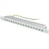 TELEGÄRTNER MPP16-HS 16 prievadų modulinė komutacinė panelė, 1U, šviesiai pilka RAL 7035 J02022A0050