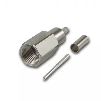 Telegärtner FME kabelio kištukas Crimp G07 Crimp/Crimp, ekonomiškas, 15 dB / 2 GHz, B2725, G07 (RG-316/U) - 5 vnt. J01700A0010