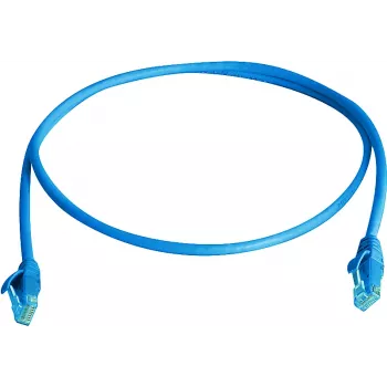 Telegärtner 100008054 Cat6 U/UTP RJ45 komutacinis kabelis, 1 m, mėlynas, LSZH
