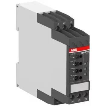 ABB CM trifazių įtampos stebėjimo relė, 2 C/O, 300-500 V AC, 0,1-30 s 1SVR730794R3300