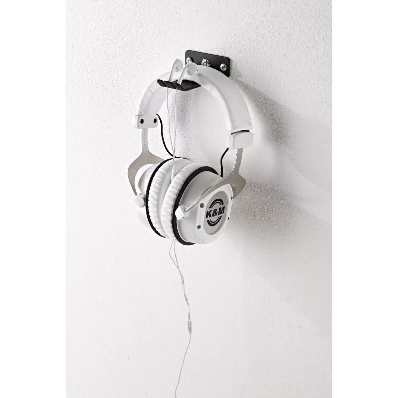 König & Meyer KM-16311 ausinių laikiklis in-ear, on-ear, over-ear ausinėms, juodas