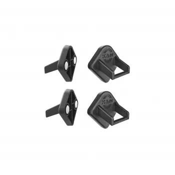 König & Meyer 19708-000-55 Tablet PC magnetinis laikiklis, slopinantis triukšmą, 4 vnt., juodas
