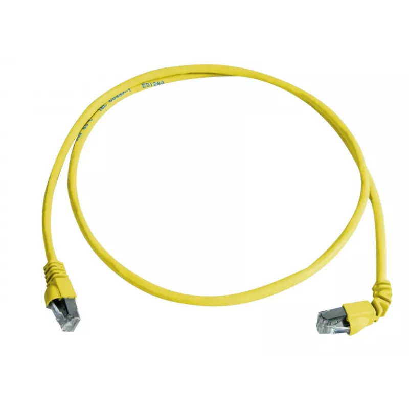 Telegärtner 100008675 CAT 6a S/FTP komutacinis kabelis, RJ45, 5 m, geltonas, LSZH