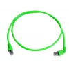 Telegärtner MP8 FS 500 Cat6a SFTP komutacinis kabelis RJ45 7,5 m žalias L00004A0111