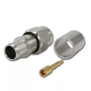 Telegärtner SMA tiesus kištukas crimp G30 (1,5/3,8), H 155, Low Loss 1,4/3,8 crimp/crimp koaksialinis jungtis J01150A0618
