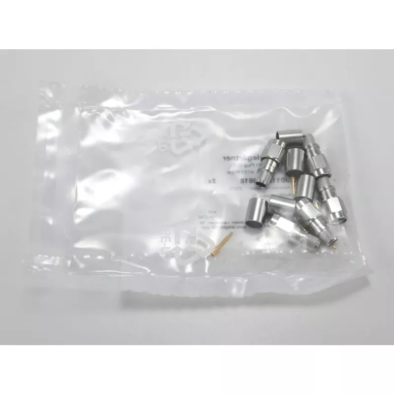 Telegärtner SMA tiesus kištukas crimp G30 (1,5/3,8), H 155, Low Loss 1,4/3,8 crimp/crimp koaksialinis jungtis J01150A0618