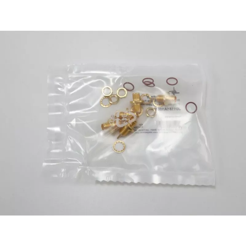 Telegärtner SMA korpuso lizdas, priekinio montavimo, sandarinimo žiedas, Z27, auksuotas, 5 vnt. (J01151A1081)