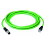 Telegärtner 100017297 Cat.6A U/UTP RJ45 komutacinis kabelis, 1 m, pilkas, LSZH, 10 Gbps