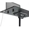 König & Meyer 12185-000-55 nešiojamojo kompiuterio stovas, juodas