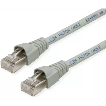 TELEGÄRTNER TEGA Cat.6A IEC MP8 FS 500 LSZH komutacinis kabelis 7m pilkas L00004A0093