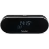 TechniSat DigitRadio 53 BT DAB+/FM laikrodis- radijas su Bluetooth ir USB įkrovimu, juodas