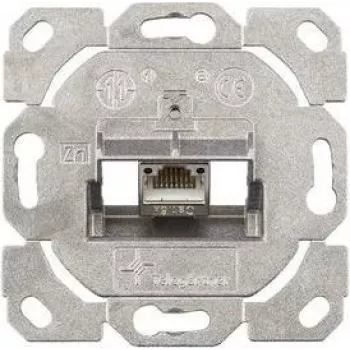TELEGÄRTNER AMJ-S Cat.6A ekranuotas RJ45 kištukinis modulis su dangteliu, grynai balta J00020A0514