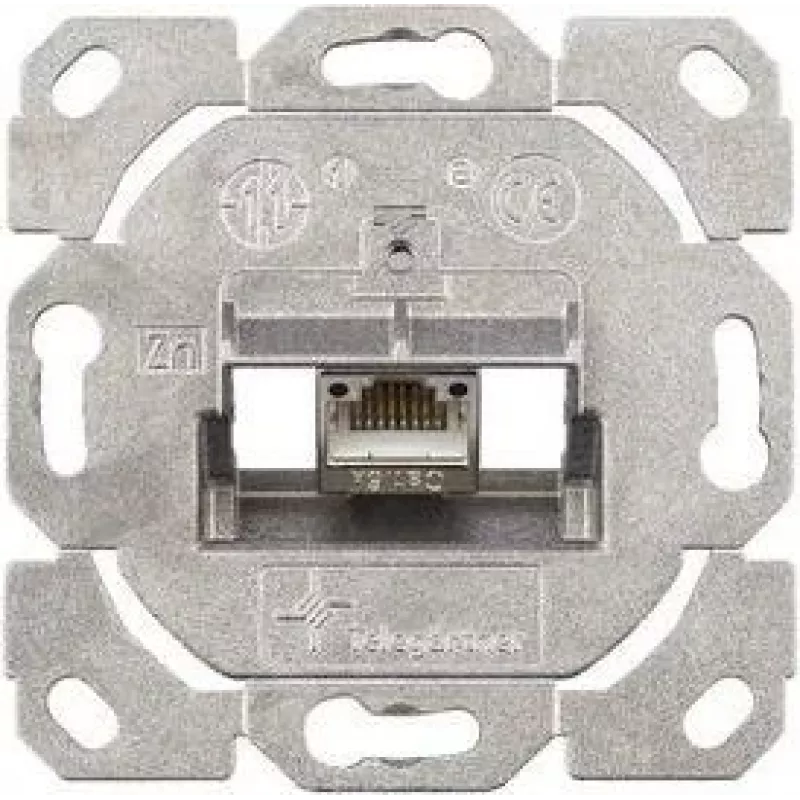 TELEGÄRTNER AMJ-S Cat.6A ekranuotas RJ45 kištukinis modulis su dangteliu, grynai balta J00020A0514