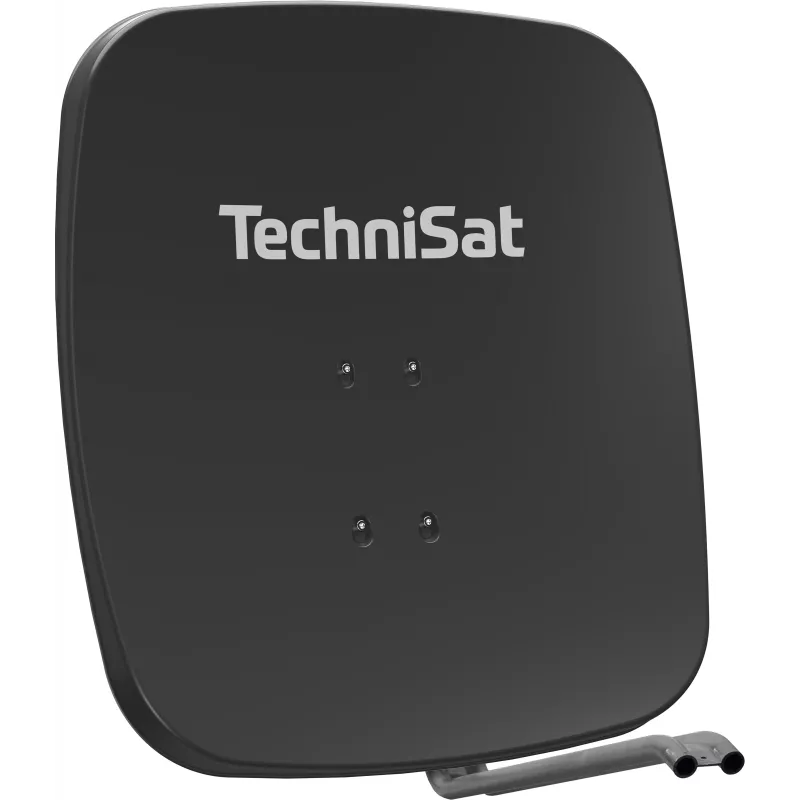 TechniSat SATMAN 65 PLUS palydovinė lėkštė - 65 cm, 35,7 dBi stiprinimas, HDTV, stiebo tvirtinimas, šviesiai pilka