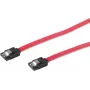 GoodConnections SATA 3 Gb/s kabelis su fiksavimo skląsčiu, 0,5 m, raudonas 5045-A05