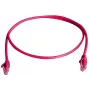 Telegärtner 100009033 RJ45 komutacinis kabelis, CAT 6, 10,0 m, raudonas, liepsnai atsparus, su apsauga nuo perlenkimo