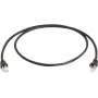 Telegärtner Cat 6A S/FTP komutacinis kabelis, 1,5 m, juodas L00001A0169