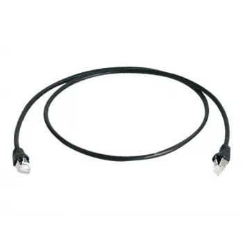 Telegärtner Cat 6A S/FTP komutacinis kabelis, 1,5 m, juodas L00001A0169