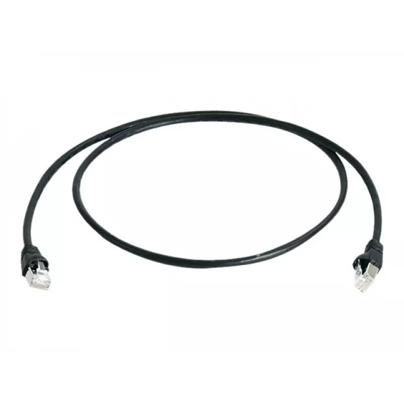 Telegärtner Cat 6A S/FTP komutacinis kabelis, 1,5 m, juodas L00001A0169