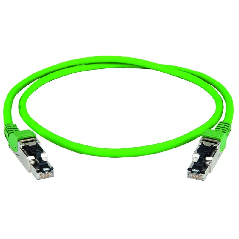 Telegärtner 100017323 RJ45 komutacinis kabelis, CAT 5e, U/UTP, žalias, 0,5 m