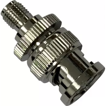 Wittenberg Antennen 103509 BNC kištukas - SMA lizdas koaksialinis adapteris, 50 omų, DC-4 GHz, nikeliuotas žalvaris