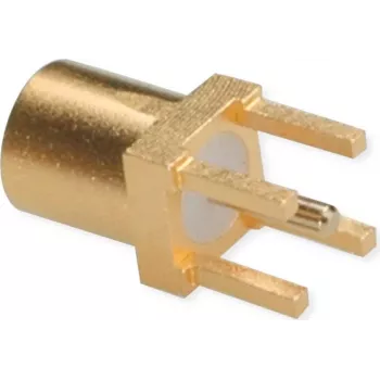 TELEGÄRTNER MMCX PCB lizdinė jungtis, tiesi, 50 omų, auksuota, 5 vnt. (J01341A0161)