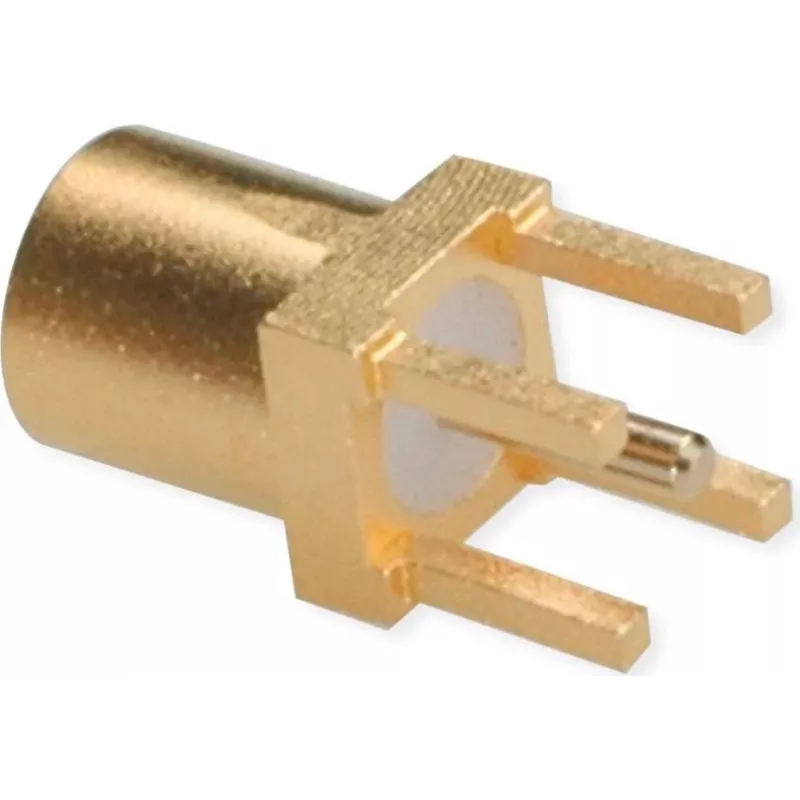 TELEGÄRTNER MMCX PCB lizdinė jungtis, tiesi, 50 omų, auksuota, 5 vnt. (J01341A0161)