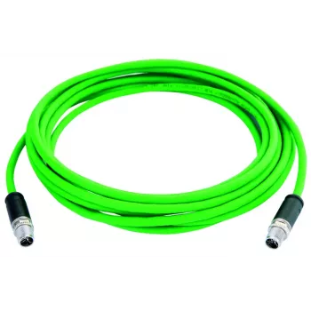 TELEGÄRTNER TEGA L80000A0000 STX M12 X-Coded Cat.6a pramoninis Ethernet komutacinis kabelis, 0,5 m