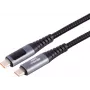 S CONN MAXIMUM CONNECTIVITY USB-C į USB-C įkrovimo kabelis, 240W PD, integruotas ekranas, 1m 14-59025