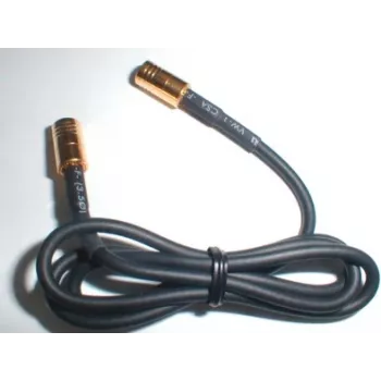 Wittenberg Antennen 1 m antenos kabelis SMB moteriškas FME vyriškas RG174 50 Ohm juodas 103517