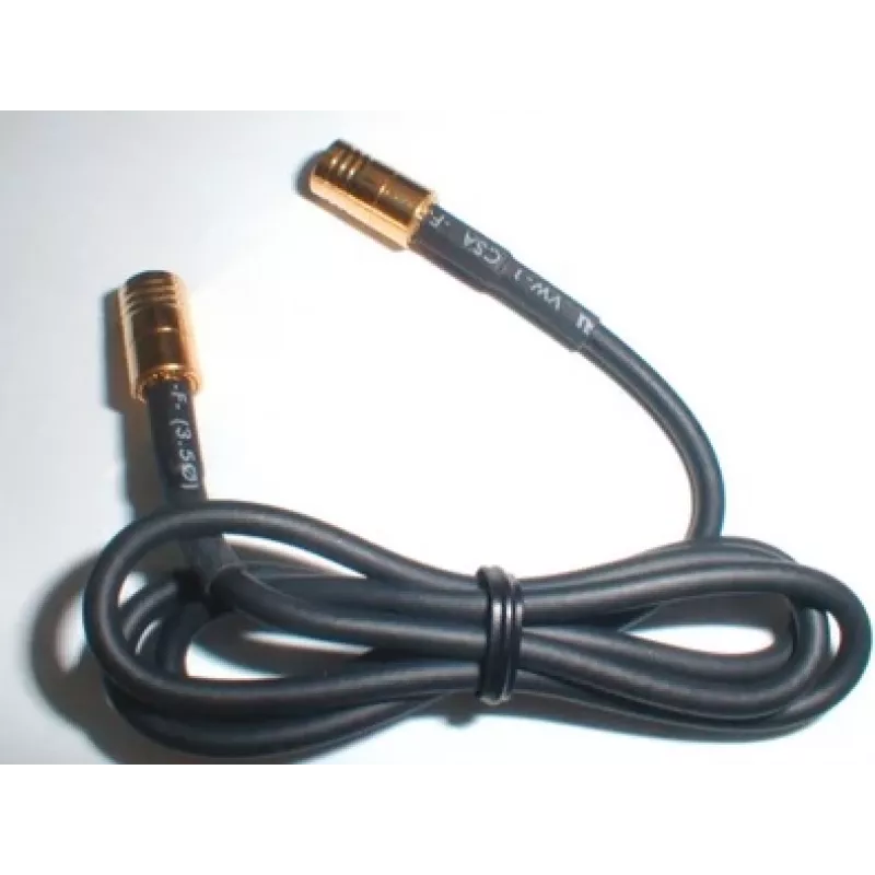 Wittenberg Antennen 1 m antenos kabelis SMB moteriškas FME vyriškas RG174 50 Ohm juodas 103517