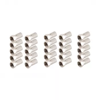 SHIVERPEAKS F-Connector 7,2 mm su didele veržle, 25 vnt. rinkinys BS85010-A-SET25