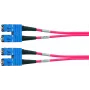 Telegärtner L00880A0028 SC-SC OM4 dvigubas optinis komutacinis kabelis, 1 m, violetinės spalvos