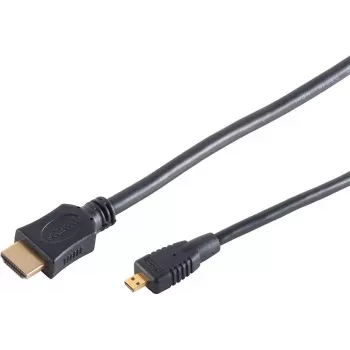 S CONN MAXIMUM CONNECTIVITY High Speed Micro HDMI kabelis su Ethernet, juodas, 0,5 m (77470-0.5-3)