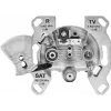 TechniSat TECHNIPRO SV600 V2 3 angų antenos sieninė rozetė su DC diodų atskyrimu (TV, radijas, SAT) 0004/3075