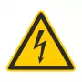 CIMCO 182720 Įspėjamasis ženklas Elektros įtampa 100x100x1 mm Geltonas/Juodas
