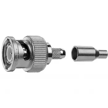 Telegärtner BNC kabelio kištukas Crimp G04 75 Ohm, crimp/crimp, Standard, A2505, G04 (RG-179B/U) - 1 vnt.