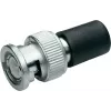 Telegärtner J01006A1373 BNC 93 omų koaksialinė jungtis, vyriškoji, crimp/lituoti, nikeliuotas žalvaris